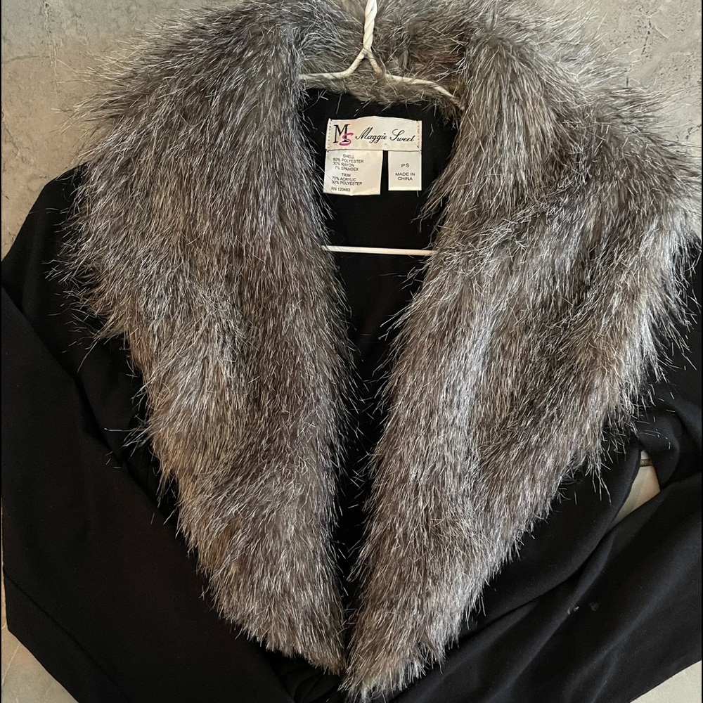 Maggie sweet crop fur jacket